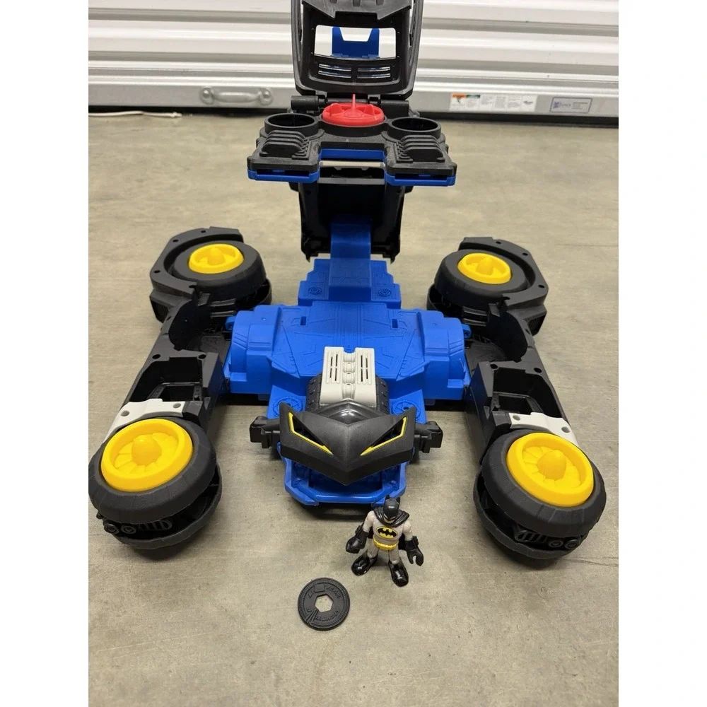 Fisher Price Imaginext DC Transforming BATMAN Batmobile R/C‎ Car - Tested Works